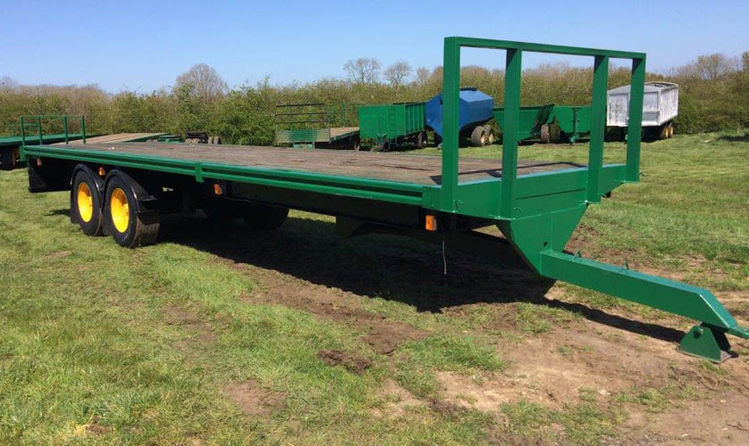 32ft bale trailer with super singles